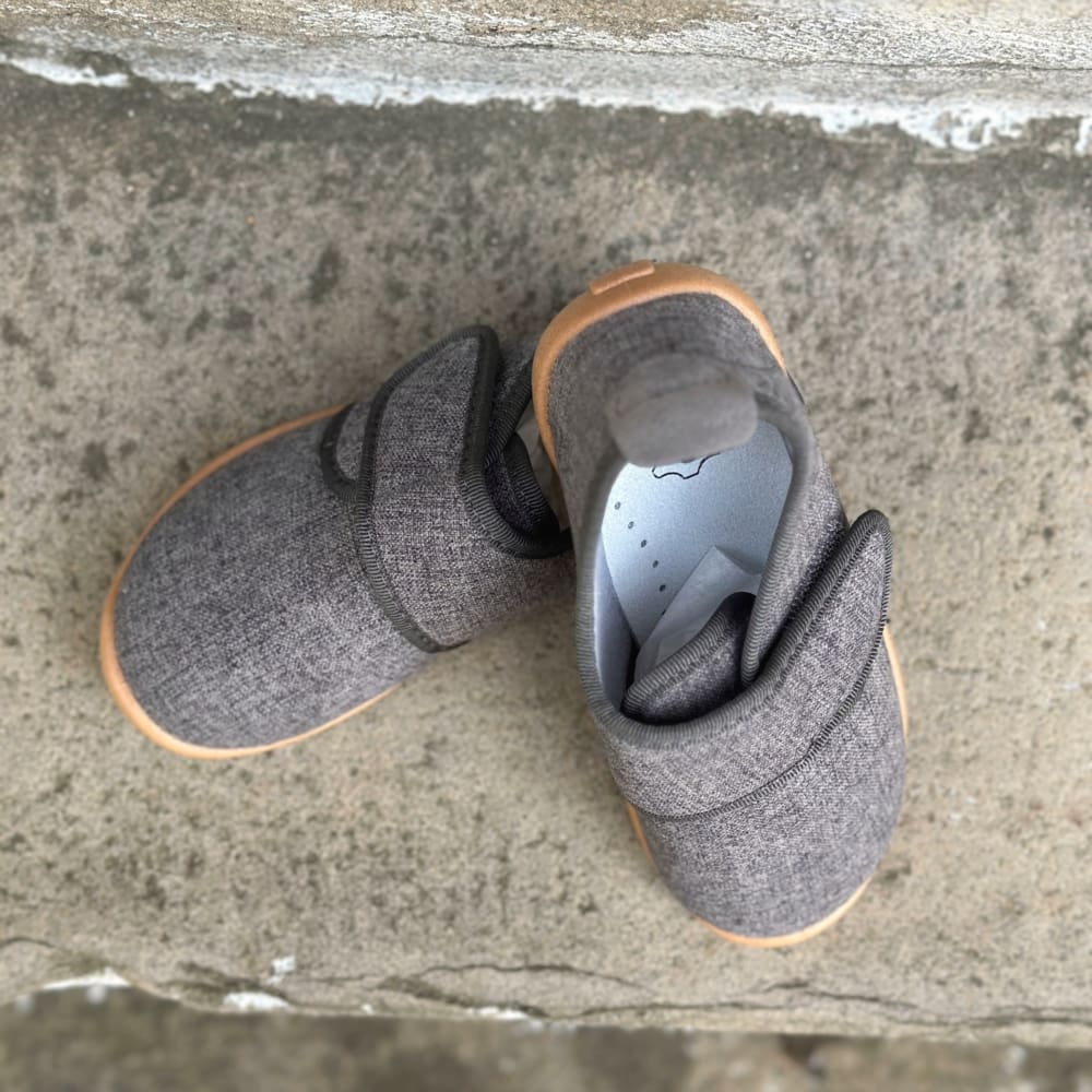 BAREFOOT dětské PAPUČE / BAČKORY: ŠEDÁ - Obrázek 5