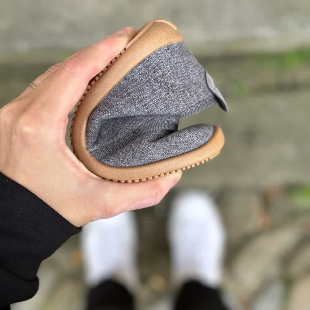 BAREFOOT dětské PAPUČE / BAČKORY: ŠEDÁ - Obrázek 2