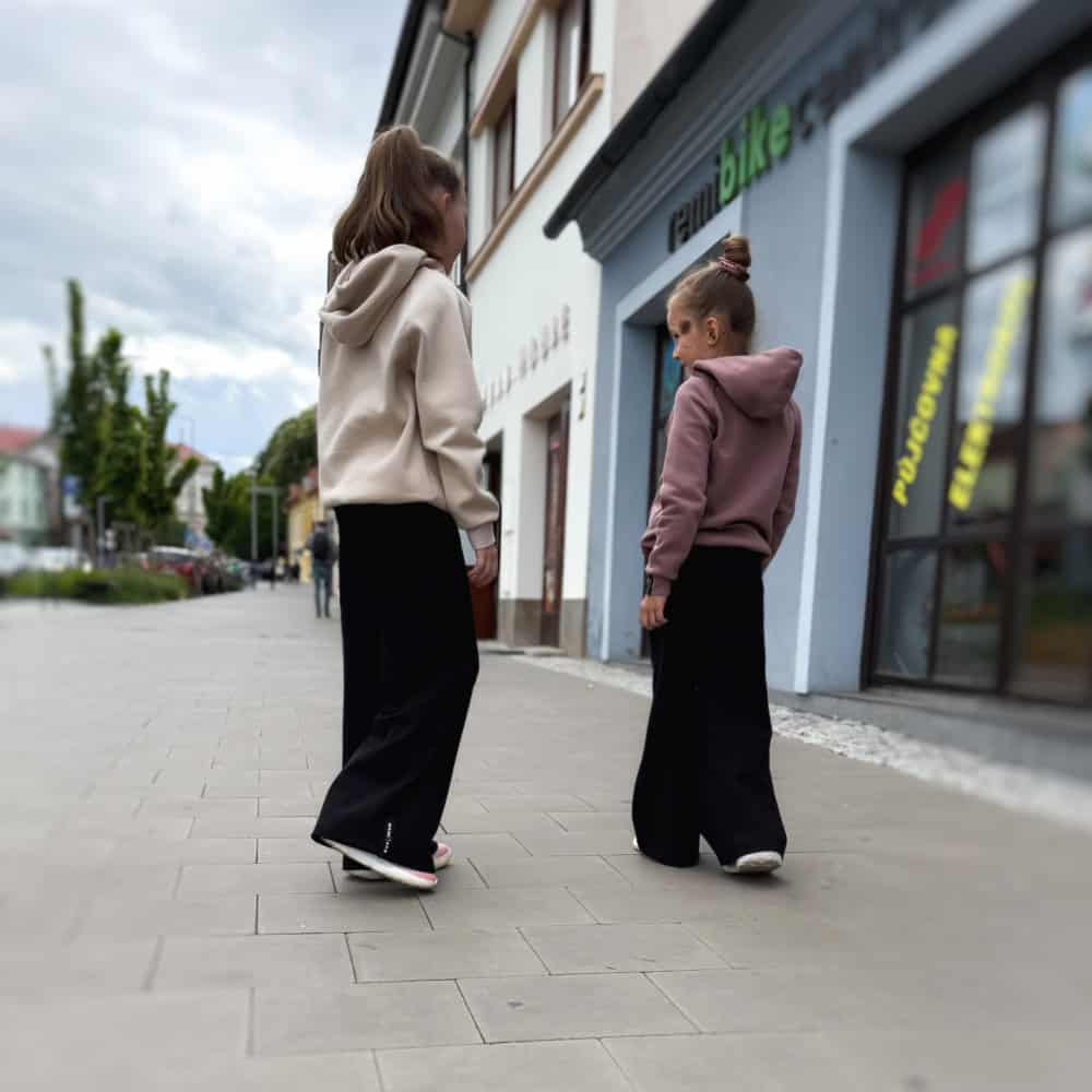 Dívčí pohodlné volné kalhoty s vyvýšeným pasem - Obrázek 12