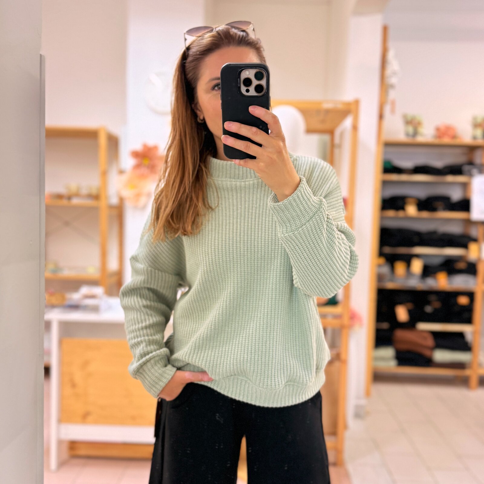 Podzimní dámský bavlněný svetr Gerda - Obrázek 8